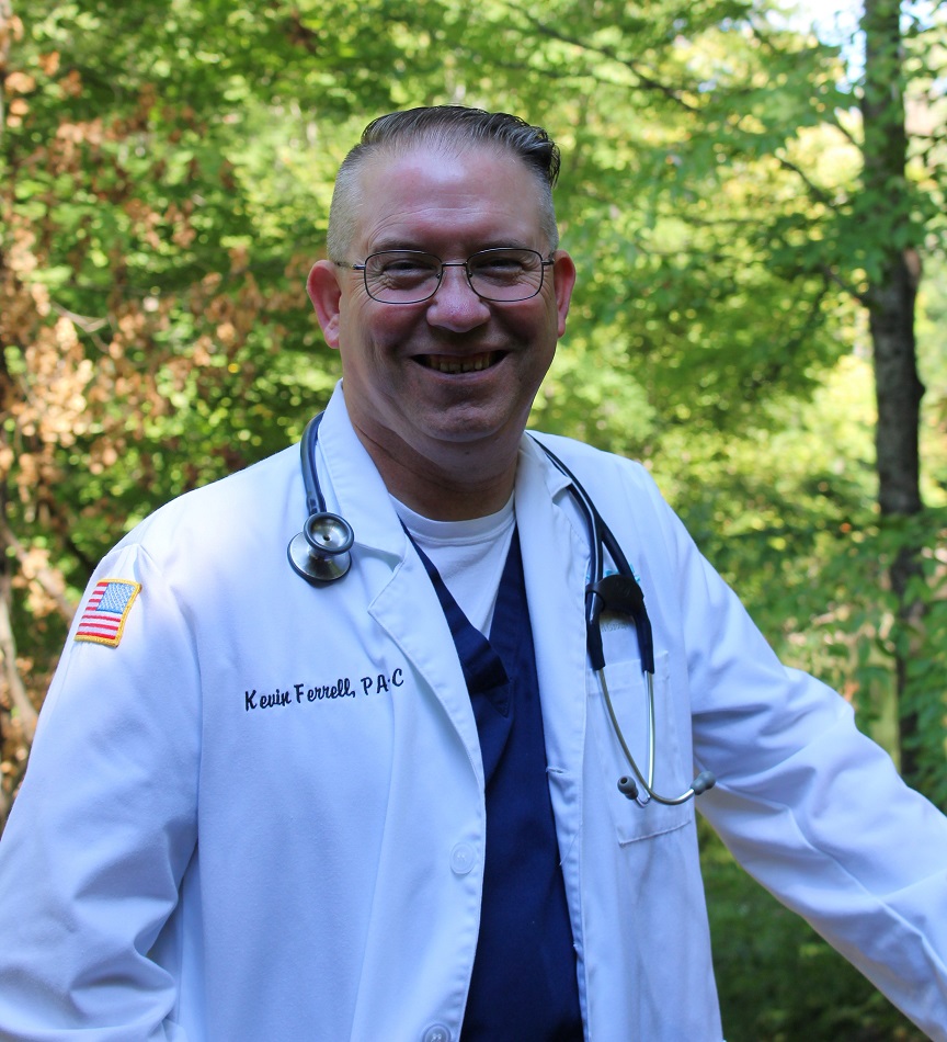 Provider Kevin in lab coat